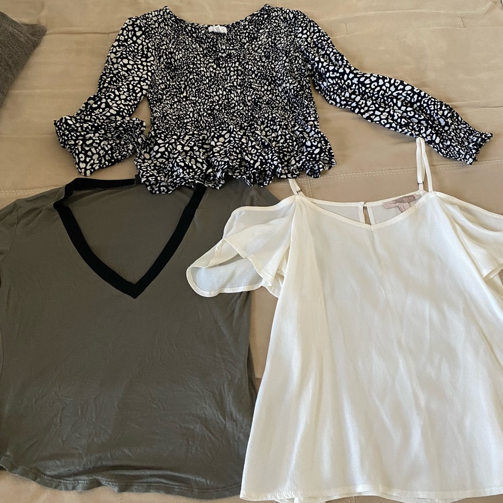 Bundle of 3 womens blouses